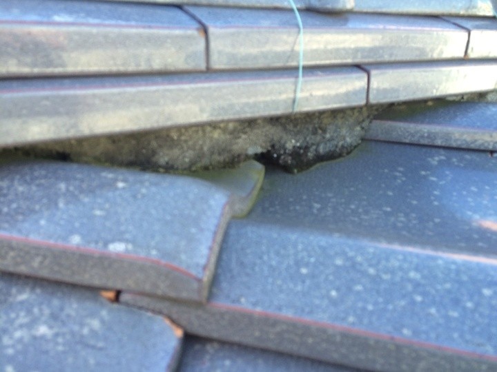 下がり棟周辺の剥離