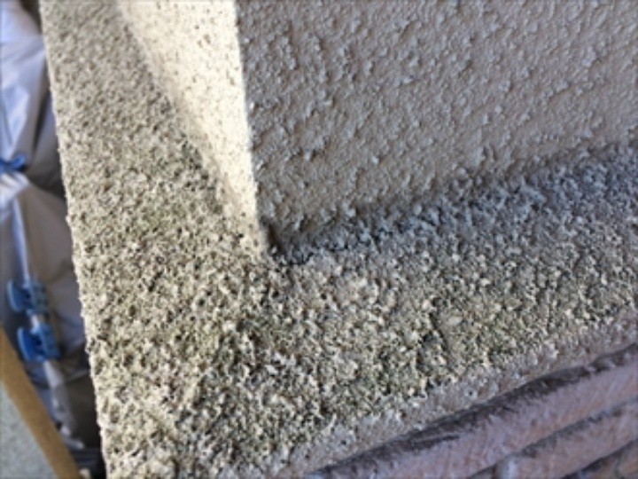 外壁に付いた黒ずみ