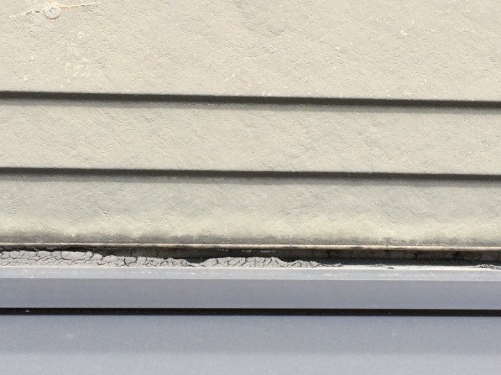 コーキングが無くなった状態