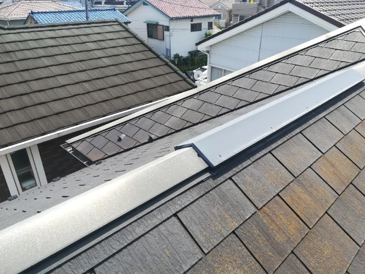 棟板金と換気棟周辺の状態