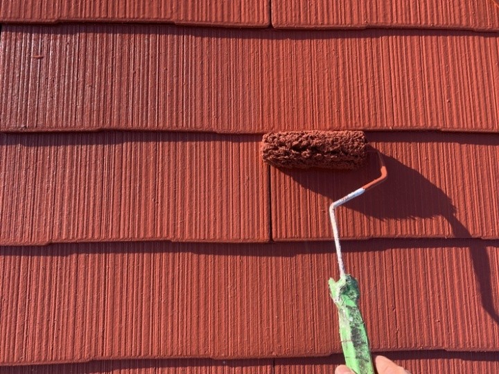 サーモアイ4Fの上塗り仕上げ