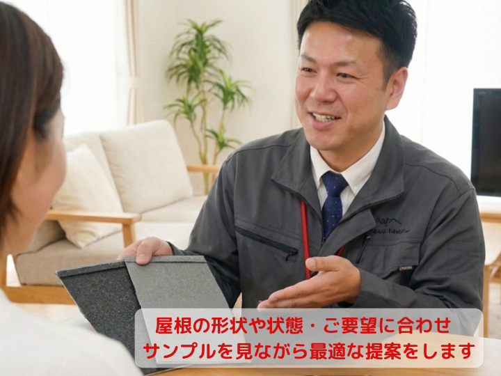 サンプルを見ながら最適な提案を