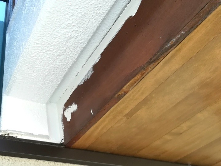 角部での木部の露出