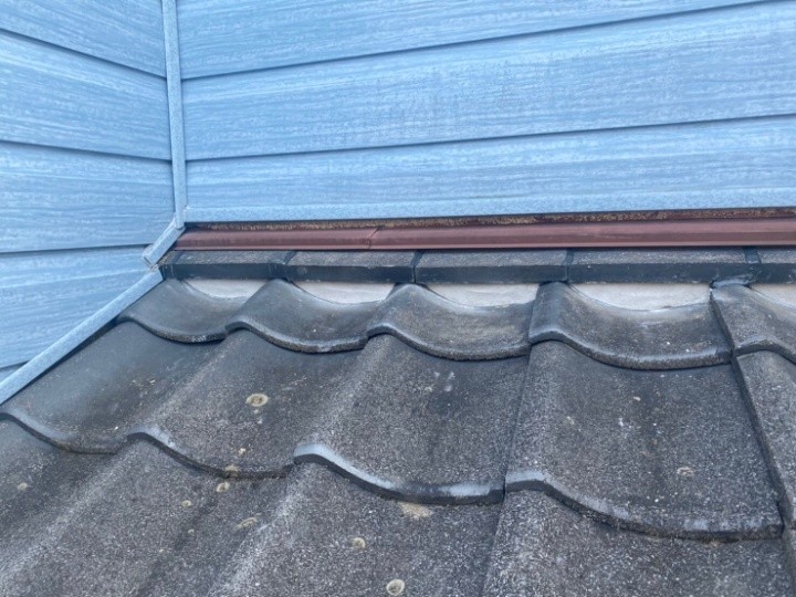 取り合い部分の漆喰補修