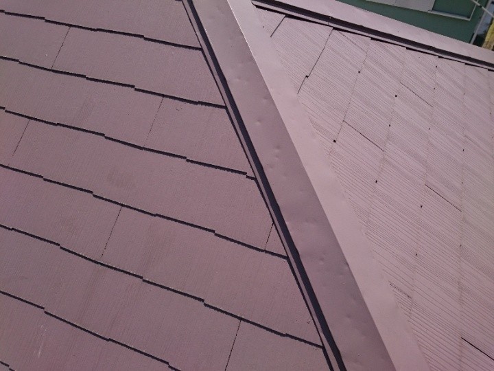 棟板金に釘浮きが見られる状態