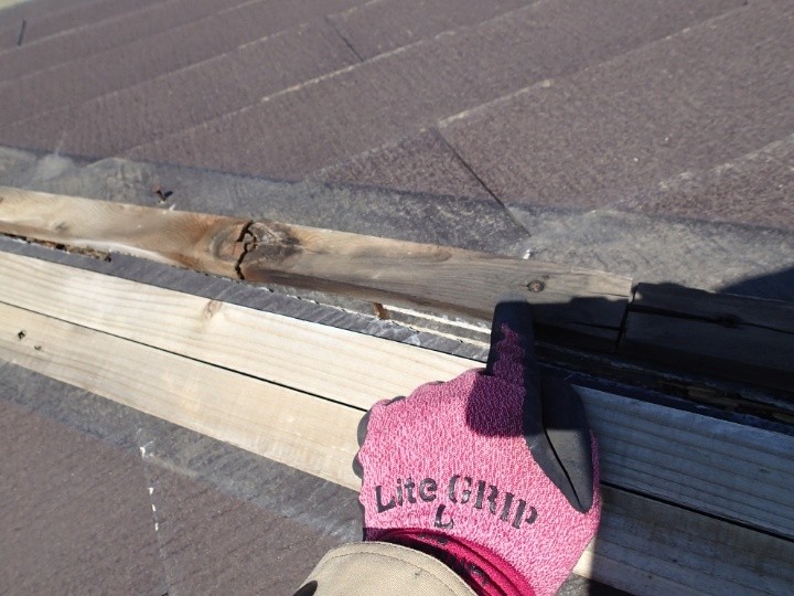 下地木材の傷みの確認