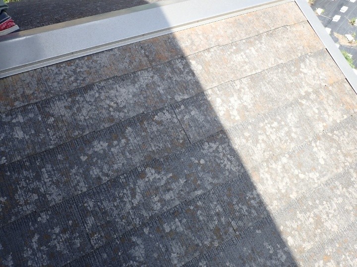 屋根表面の退色