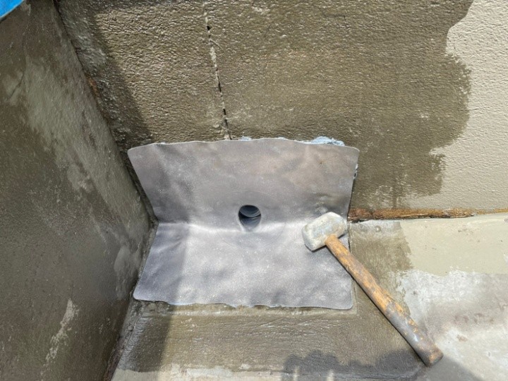 改修用ドレンの設置