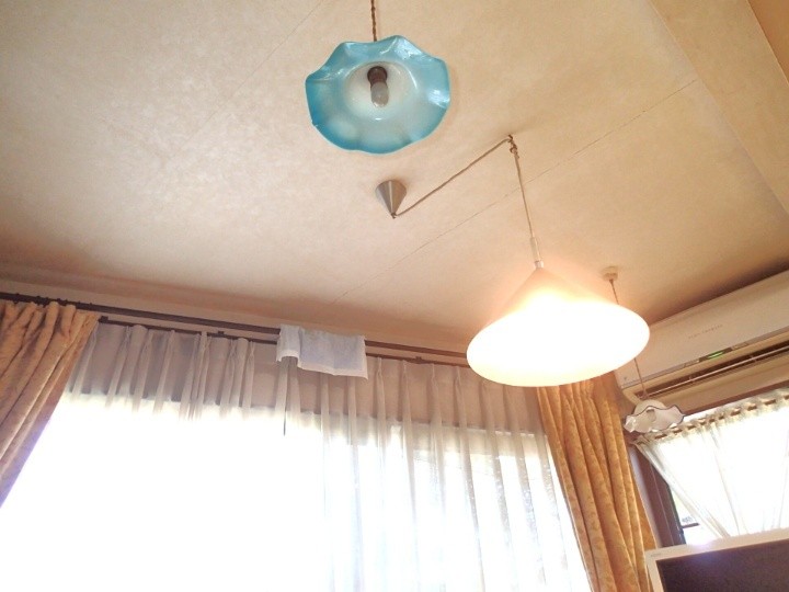 室内天井の雨染み確認