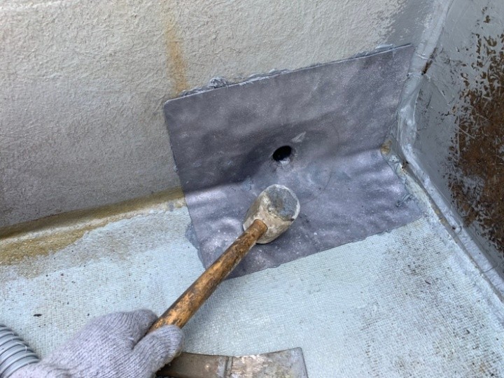 改修用ドレンの設置