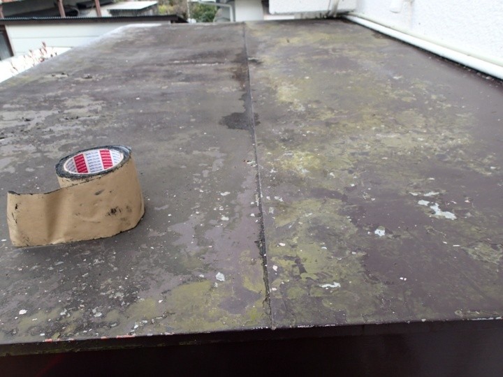 板金の継ぎ目に見られた劣化