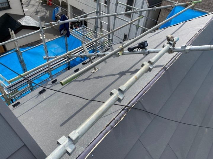 スーパーガルテクト本体の葺き込み