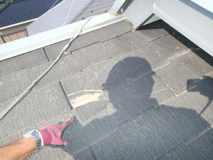 ひび割れ箇所の確認