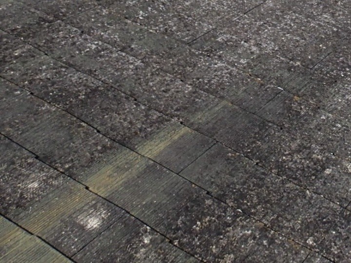 屋根表面の拡大確認