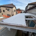 現地調査　波板が破損してしまったようです