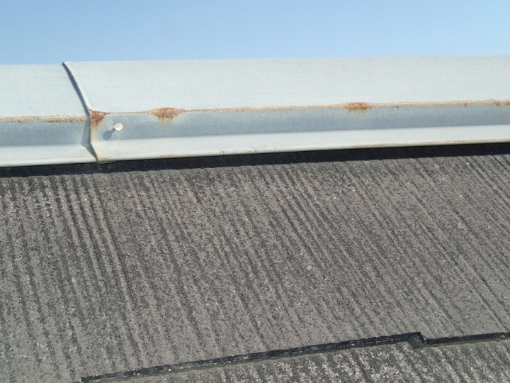 棟板金の接続部の劣化