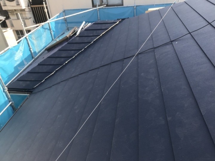 スーパーガルテクト本体の葺き込み