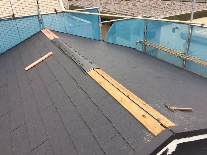 換気棟の取り付け