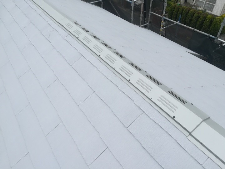 棟換気の設置と仕上げ