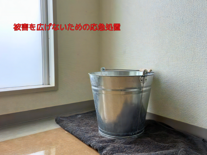 被害を広げないための応急処置