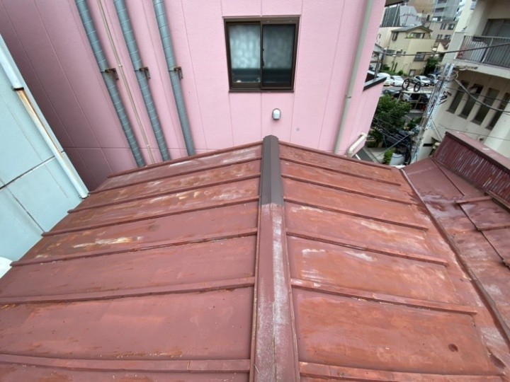 棟板金の復旧