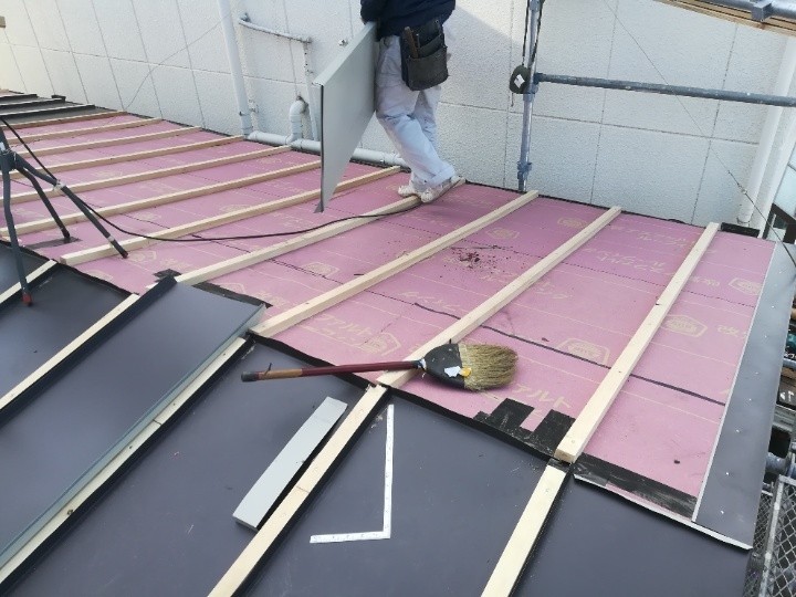 心木の等間隔設置