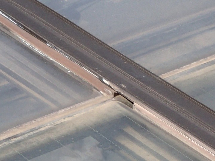 フレーム継ぎ目の劣化確認