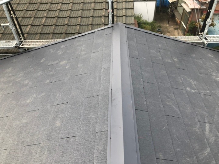 完成した屋根の様子