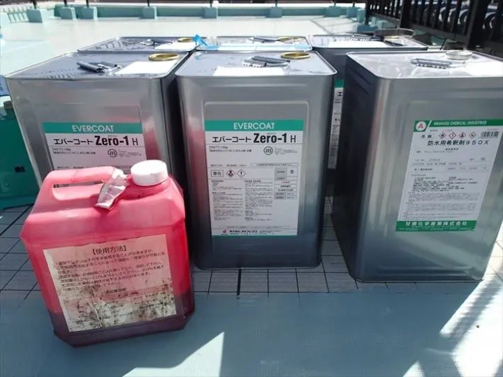 エバーコートZero-1Hの準備と塗布工程
