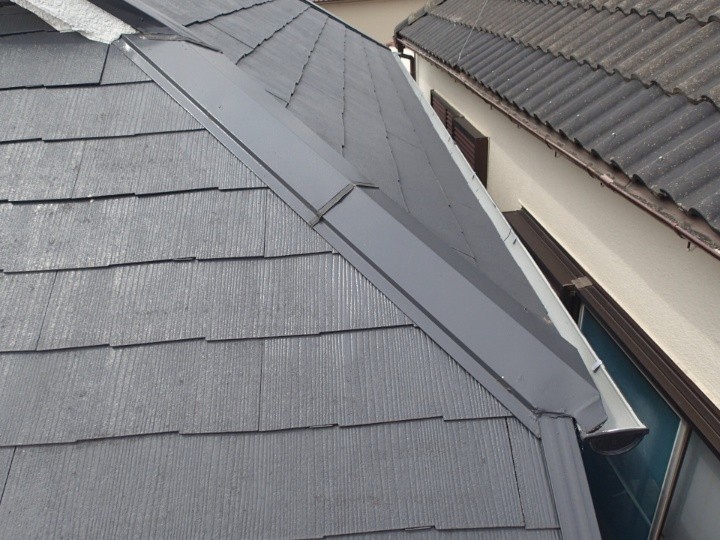 他の部分の棟板金の状態確認