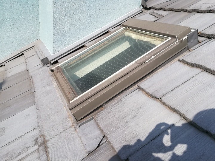 トップライト周辺の劣化状況