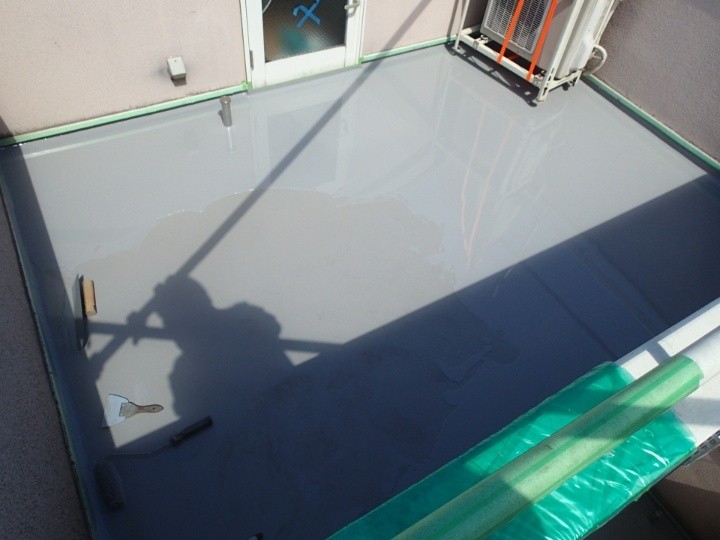 ウレタン塗膜防水の施工