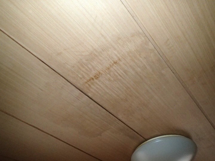 室内天井の雨染み