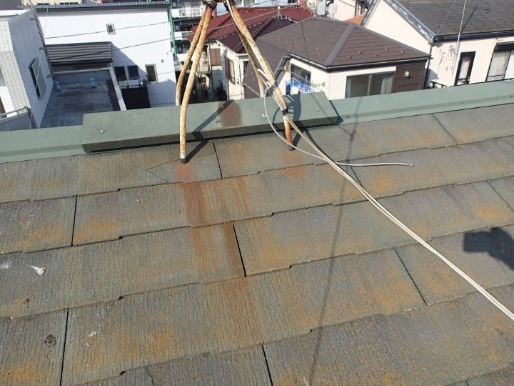 棟付近の経年劣化