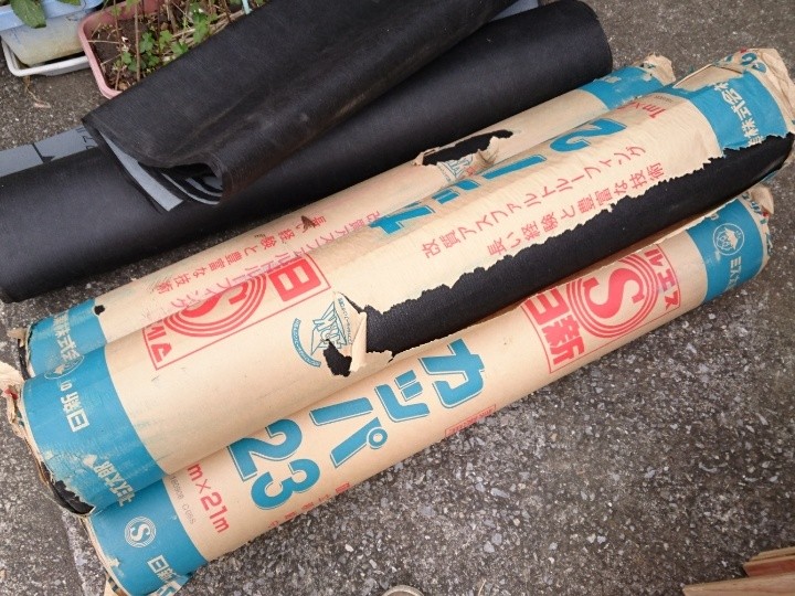 改質アスファルトルーフィング（カッパ23）の施工