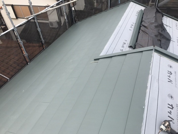 平葺きヒランビー本体の施工