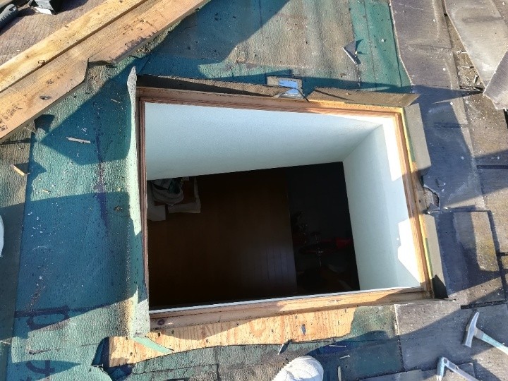 天窓の取り外し