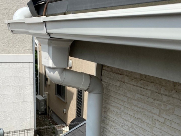 集水器と縦樋の接続