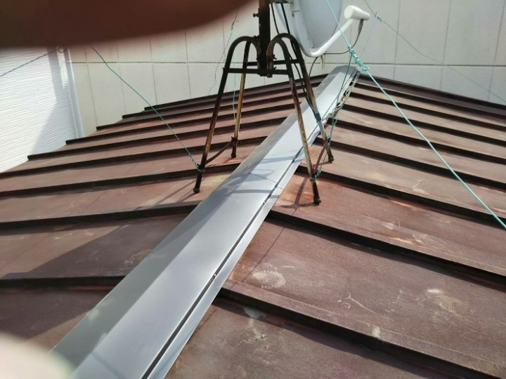 棟板金に交換工事を実施したお住まい