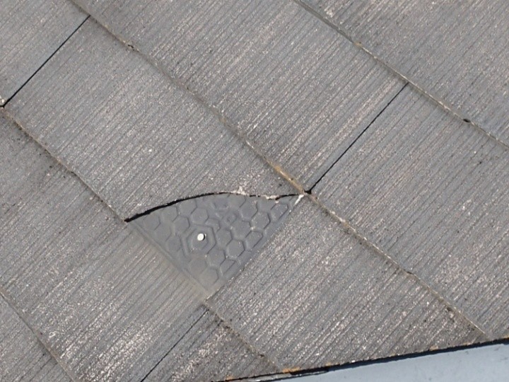 スレート材の割れ