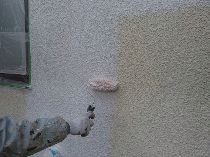 エラストコートを用いた外壁塗装工事