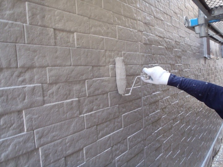 中塗り上塗り作業（パーフェクトトップ）