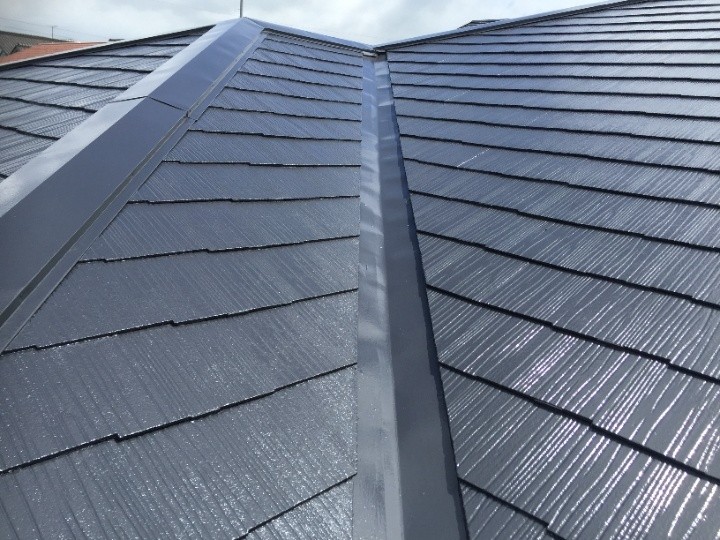 サーモアイSiで上塗り作業