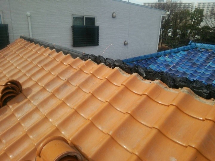 新しい南蛮漆喰の施工