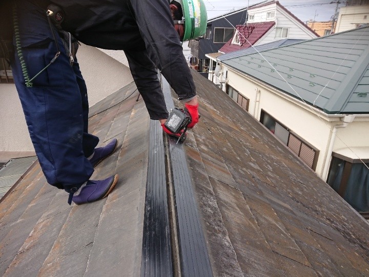 樹脂製貫板（タフモック）の設置と固定