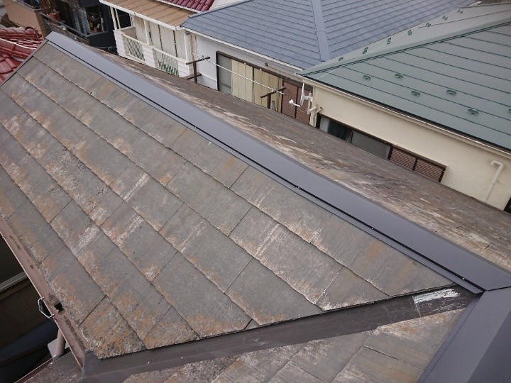棟板金の交換工事を施工したお住まい