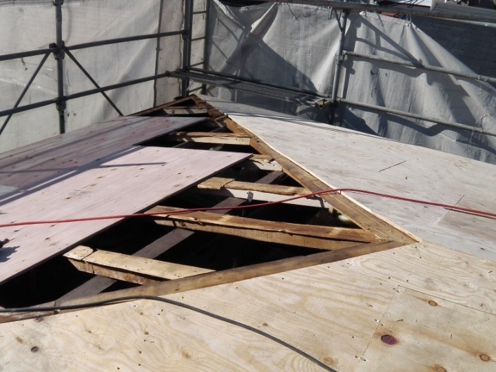 傷んだ野地の補修