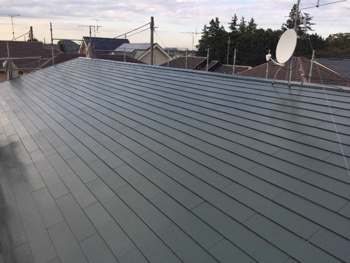 ファインシリコンベストを用いた塗装工事を実施した外観