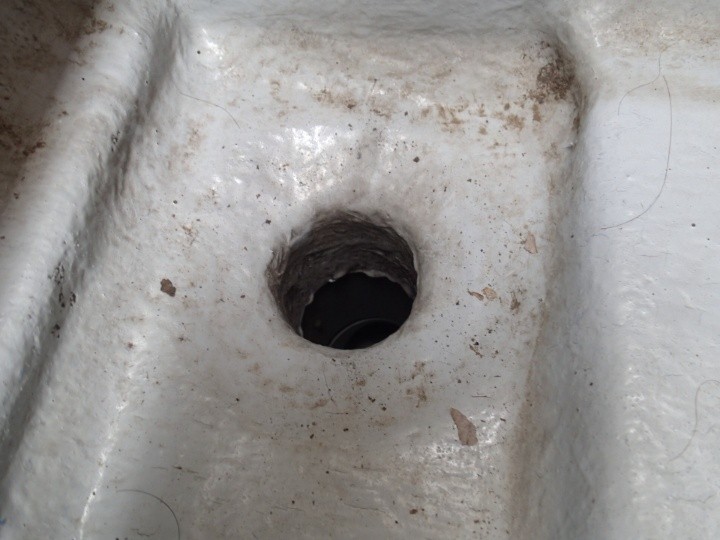 排水口付近の劣化