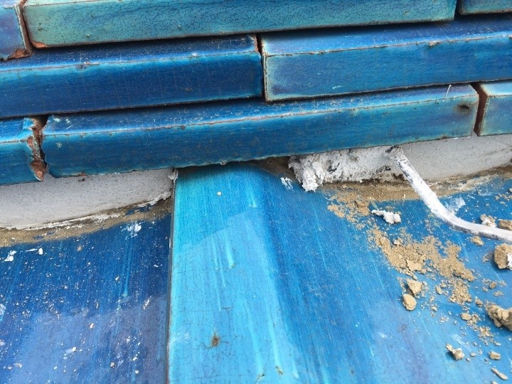 南蛮漆喰による詰め直し